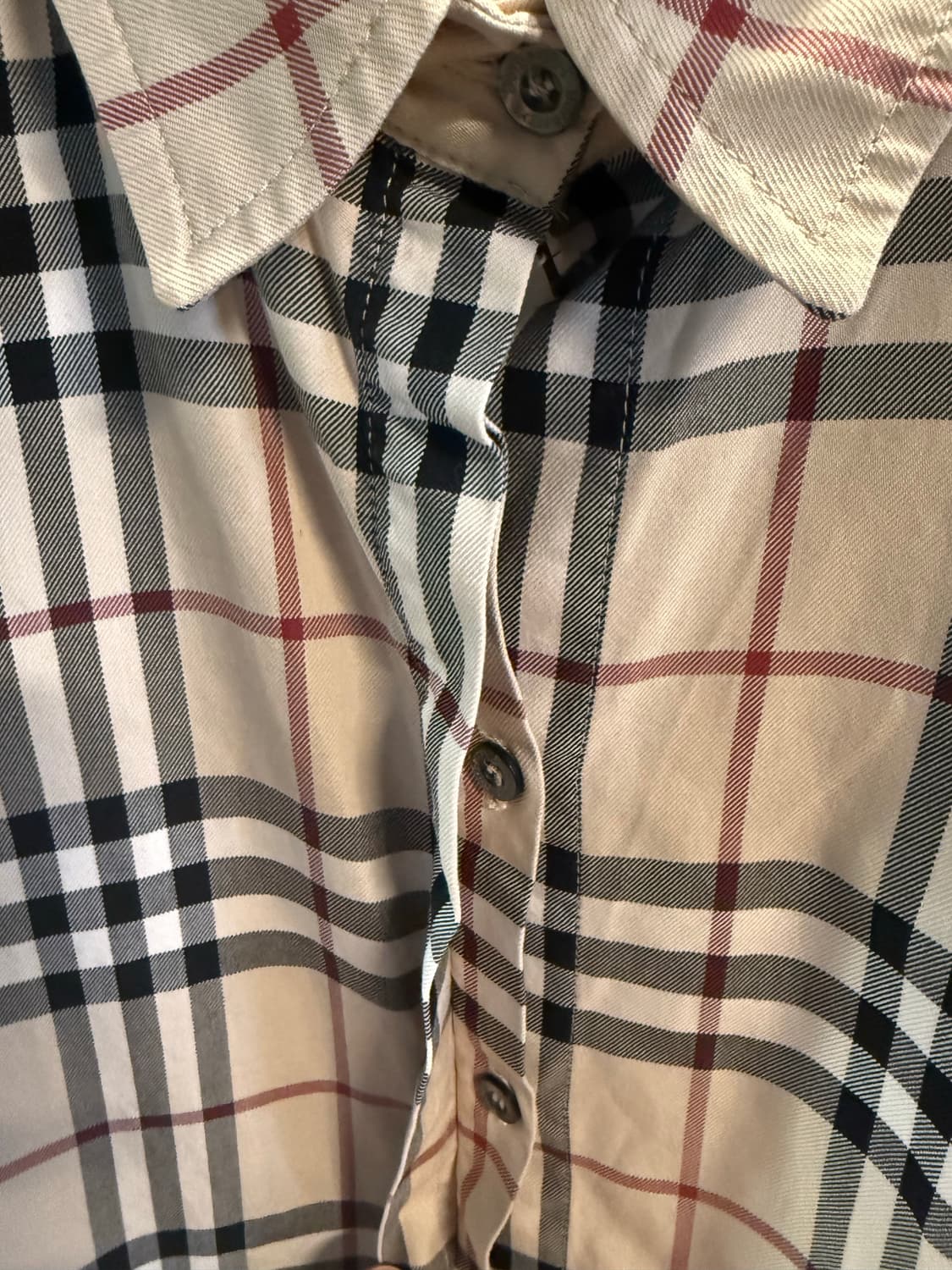 M 버버리 BURBERRY 런던 노바체크 반팔 셔츠 베이지 상품이미지8