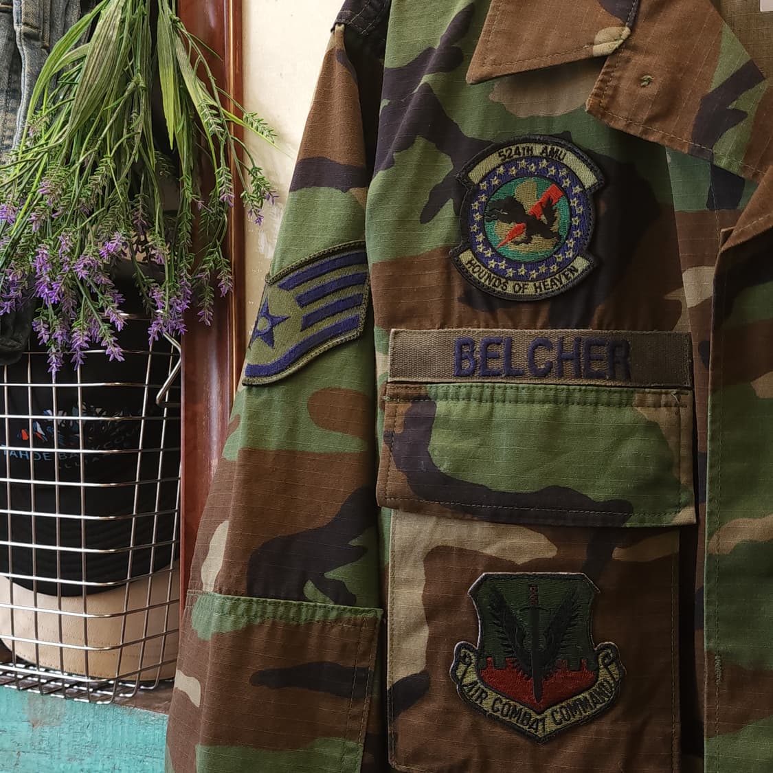 90s 미군 우드랜드 카모셔츠 BDU 라지 레귤러 상품이미지6