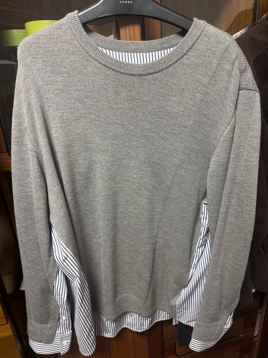 준지 레이어트 셔츠 니트 L사이즈 상품이미지1