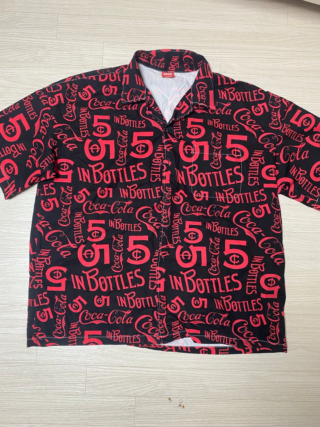 코카콜라 5Cent Pattern 셔츠 상품이미지1