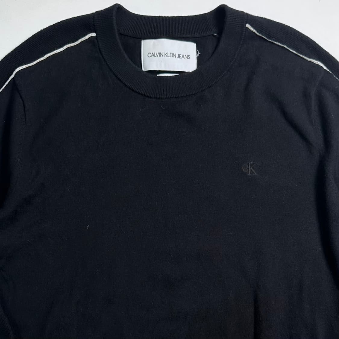 캘빈클라인 로고 사이드라인 울 니트   상품이미지2