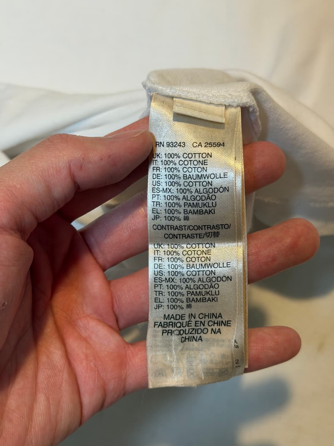 디젤 스틸로고 데님카라 반팔 카라티 화이트 상품이미지3