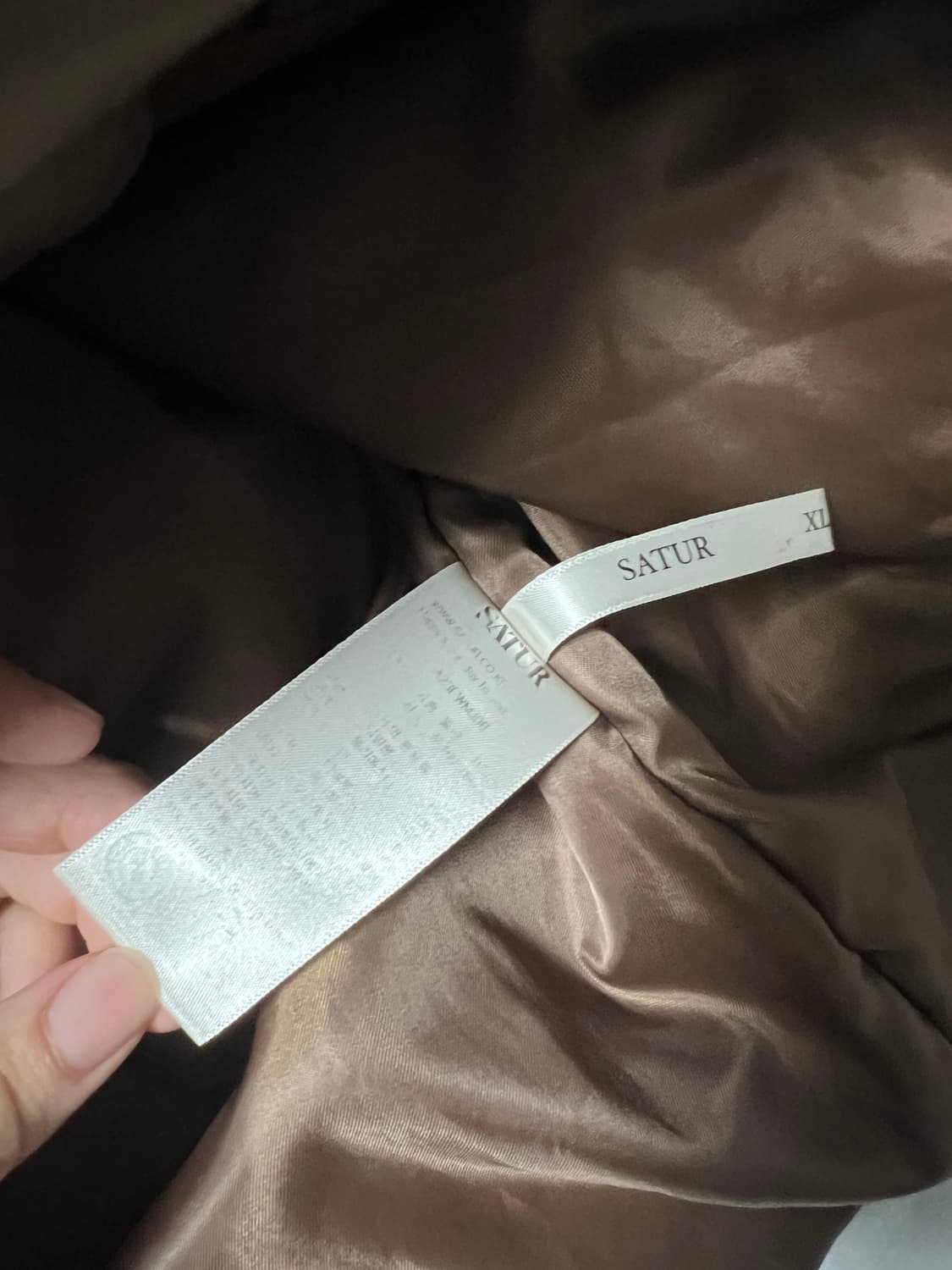 (XL) 세터 경량 패딩자켓 아이보리 브라운  상품이미지5