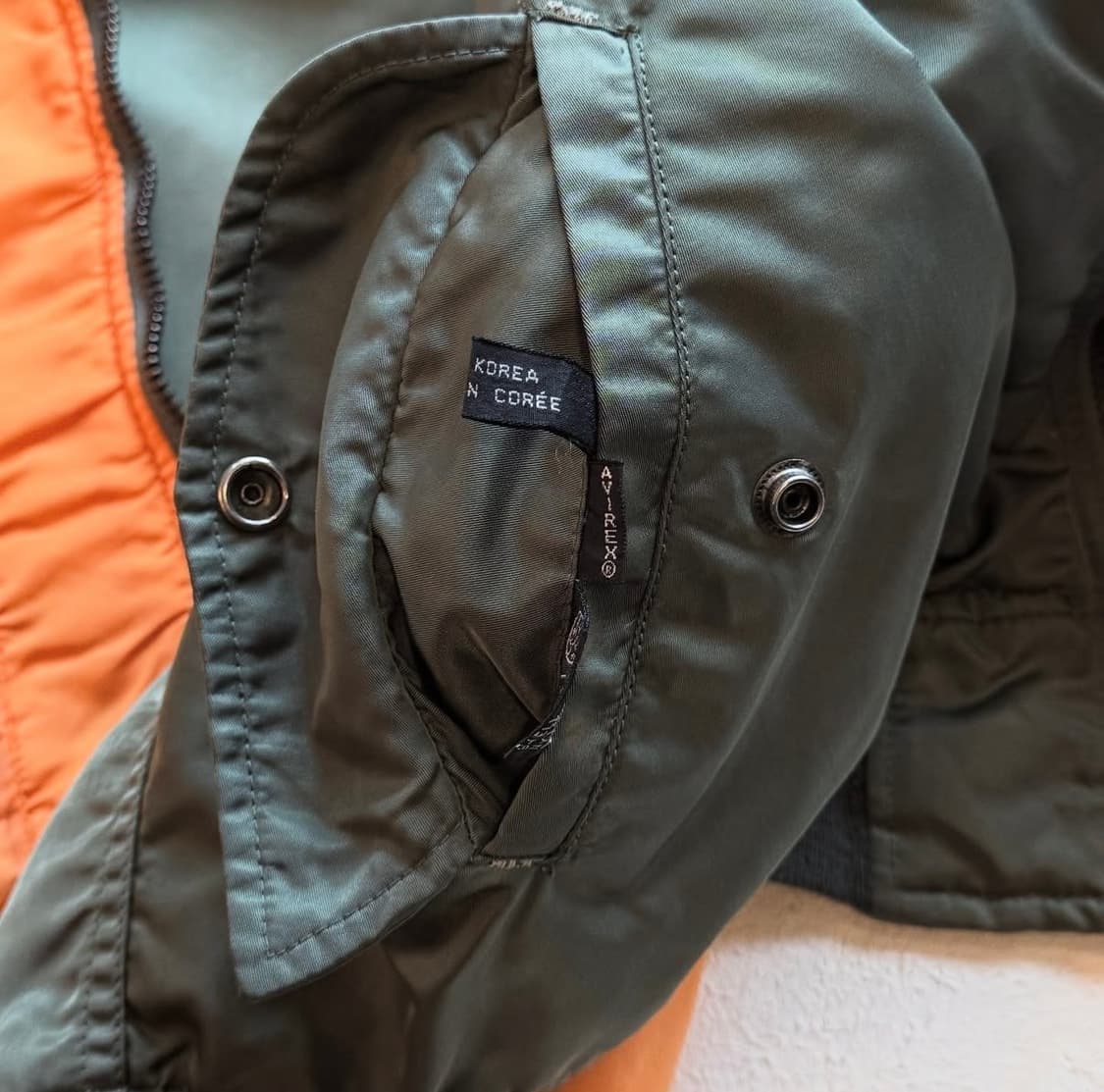 90's AVIREX 리버시블 MA-1 플라이트 자켓 상품이미지9