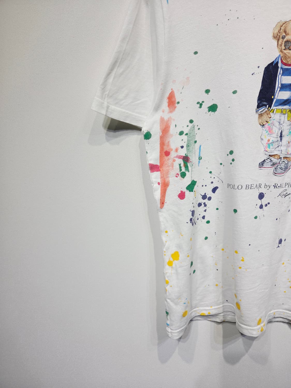 폴로 랄프로렌 폴로베어 페인트 스플래터 반팔 티셔츠 상품이미지4