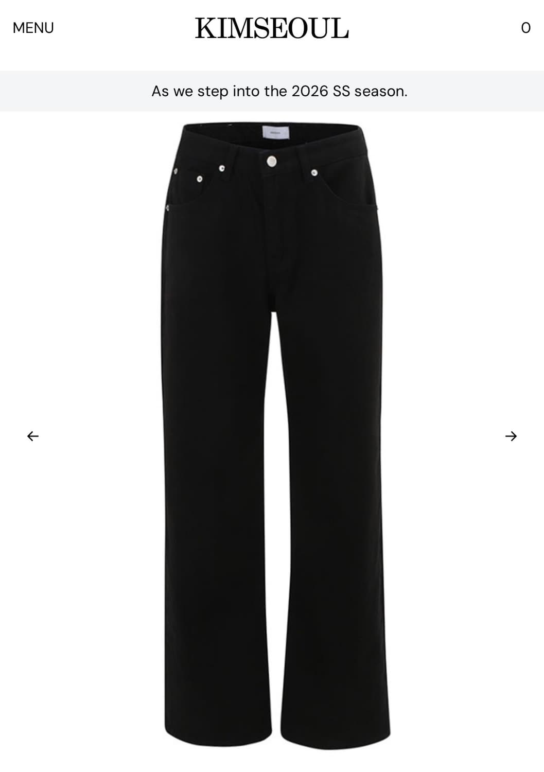 킴서울 777 COTTON BLACK JEANS 상품이미지2