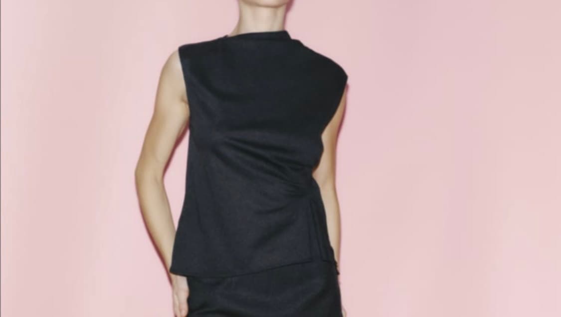 자라 울 드레이프 베스트 차콜s 상품이미지3