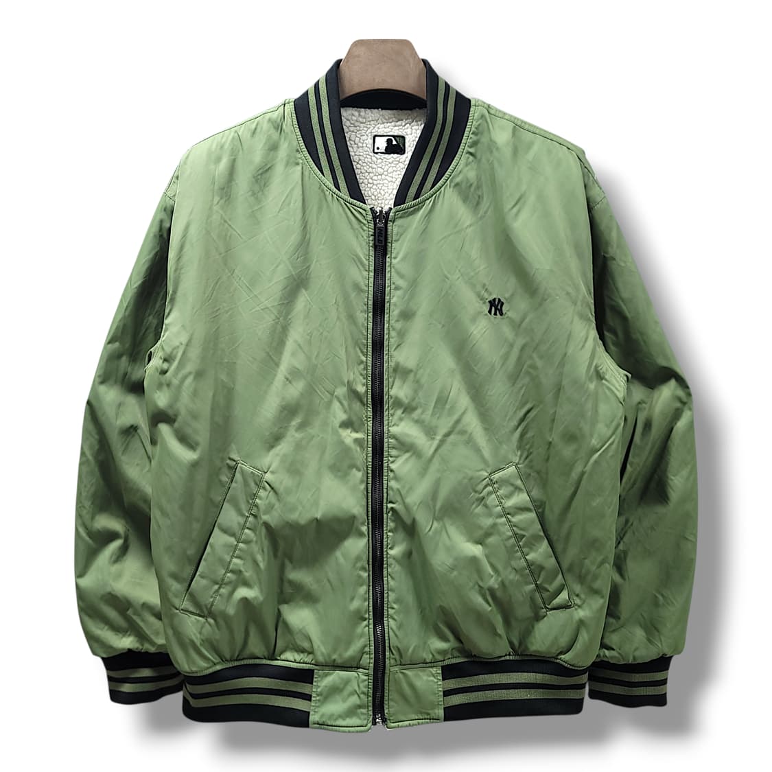 [L/100] MLB 뉴욕 양키즈 리버시블 쉐르파 바시티 자켓 상품이미지1