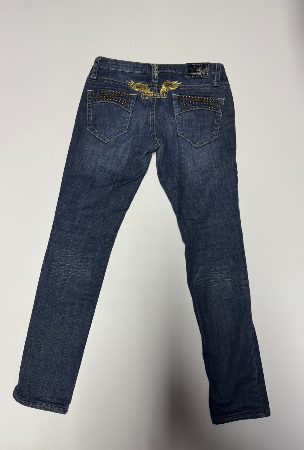 여성 로빈스진 빈티지 골드 윙 날개 데님팬츠 29.1인치 상품이미지1