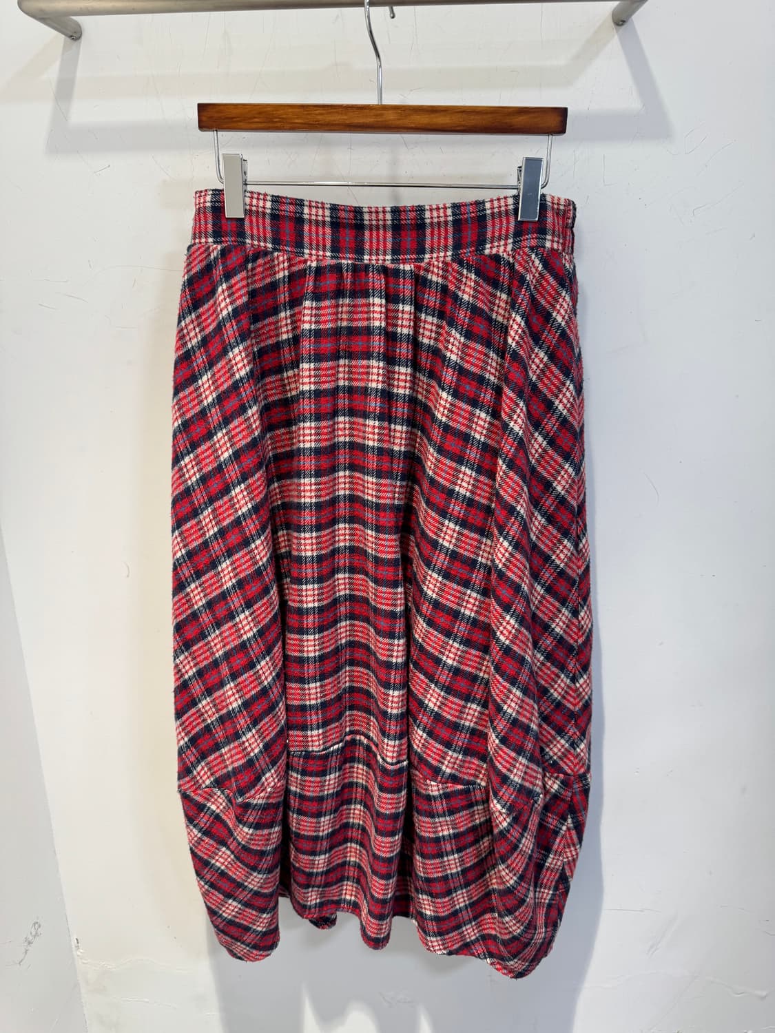 vintage skirt 캐릭 캐릭 체인지 체크 스커트 상품이미지1