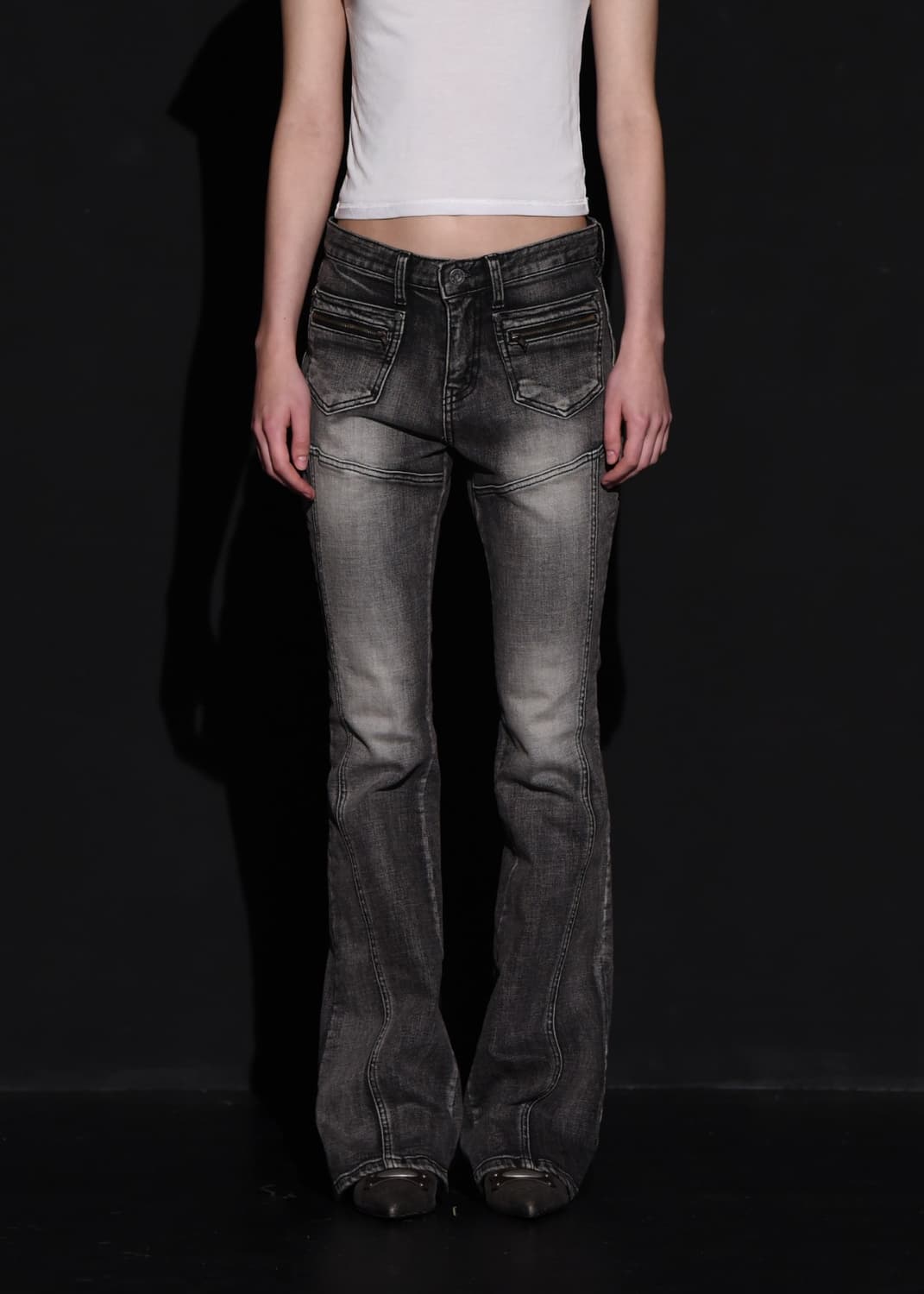 FRONT POCKET BOOTS CUT DENIM PAN 상품이미지1