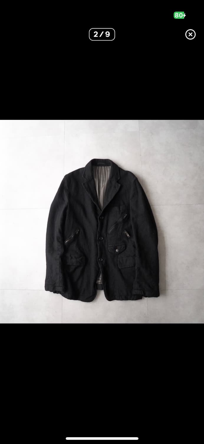 꼼데가르송 울 축융 지퍼 자켓 상품이미지1