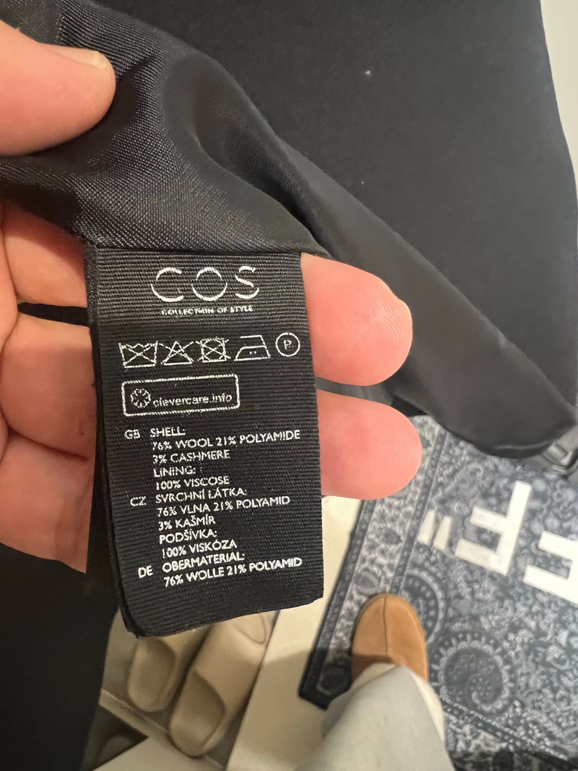 COS 여성 울 캐시미어 정장 더블코트 44사이즈 상품이미지6