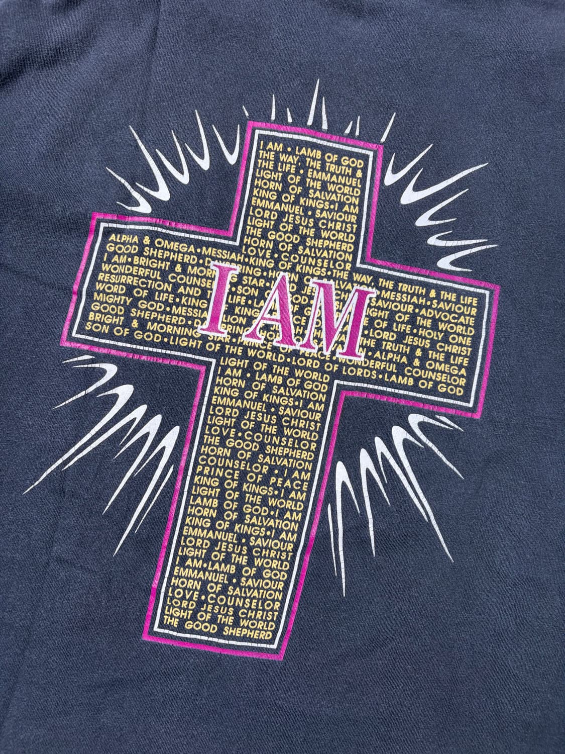 90s Jesus' Cross Tee (black) 상품이미지6