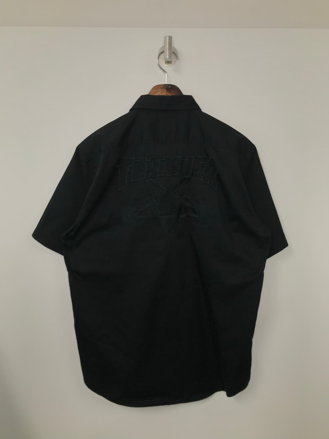 디키즈 트레셔 백로고 블랙 반팔 셔츠 상품이미지3