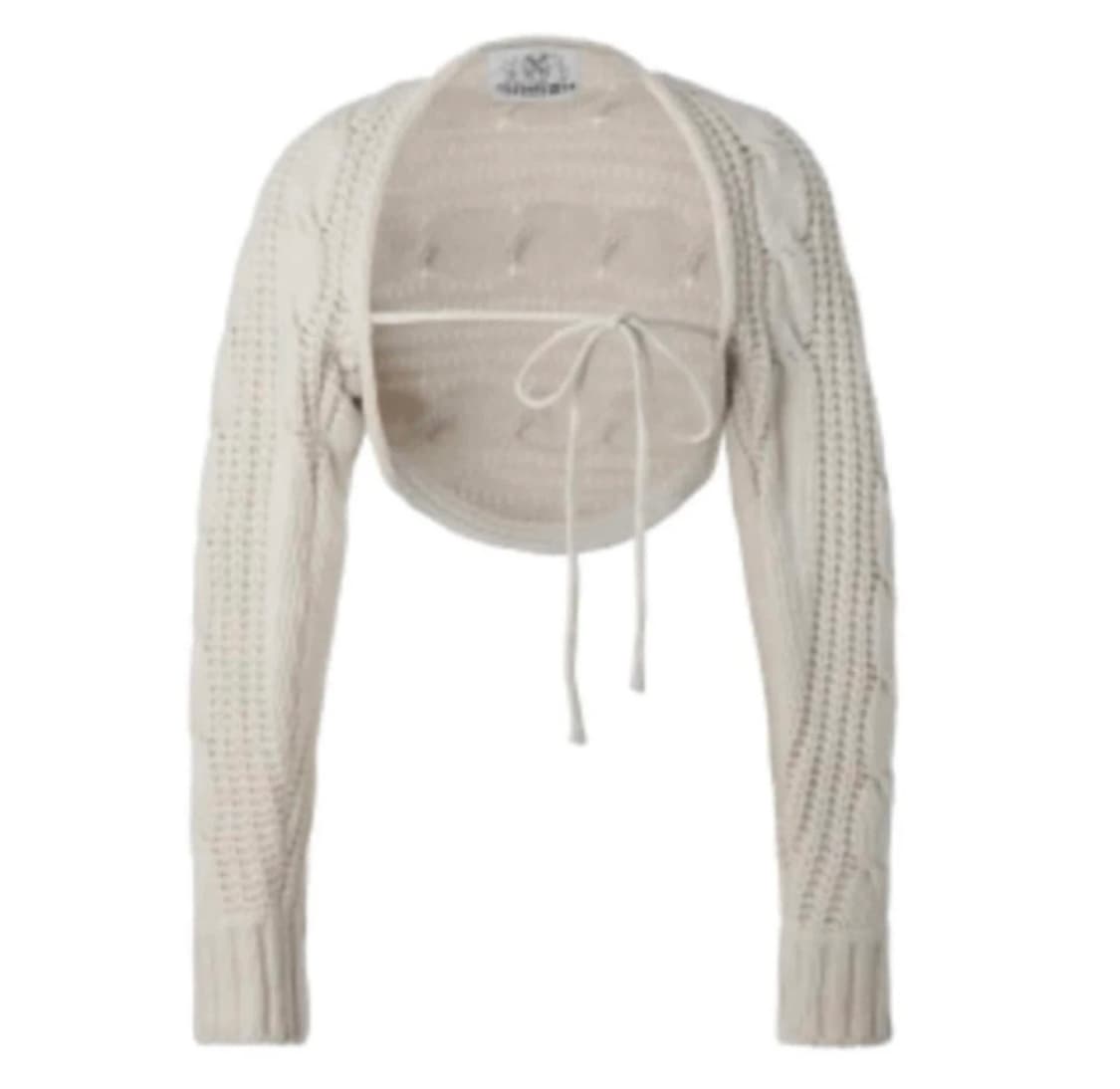 쓰리타임즈 케이블 볼레로 스틸 아이보리 상품이미지1