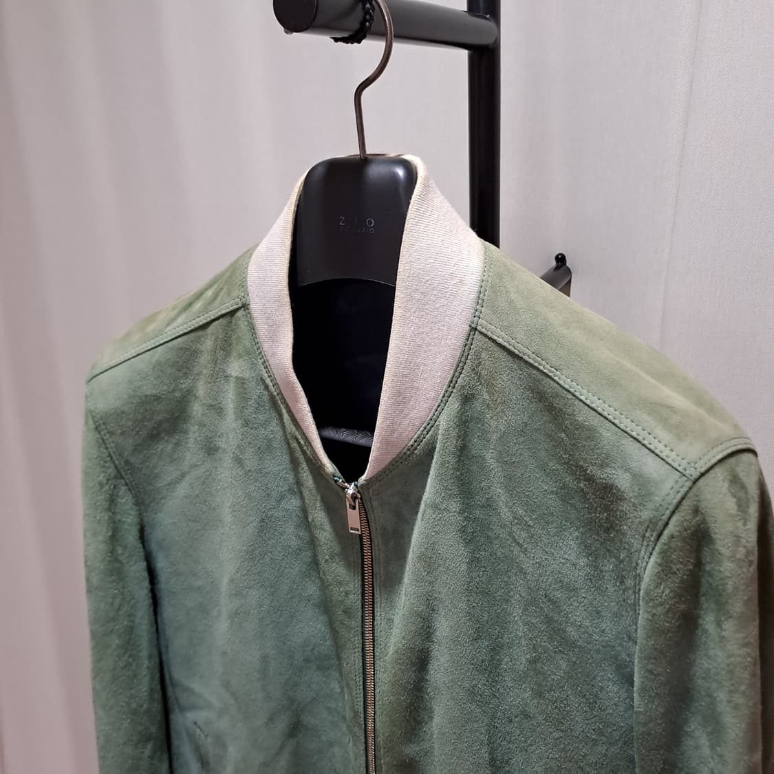 (택포) 솔리드옴므 스웨이드 블루종 50 B477 상품이미지3