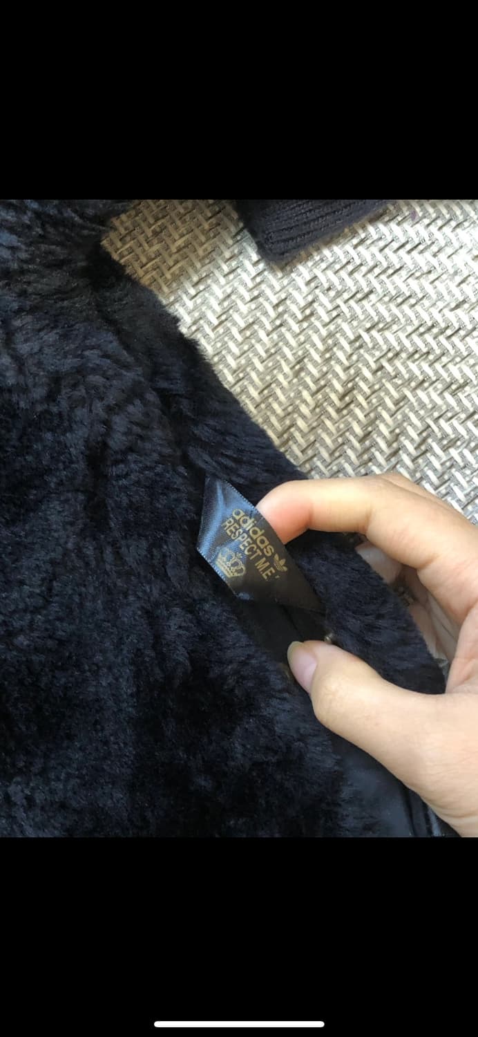 빈티지 아디다스 미시엘리엇 리버시블 블랙 퍼 점퍼 상품이미지9