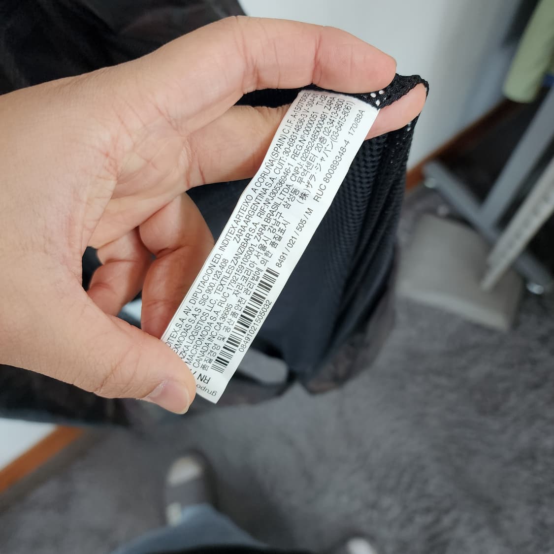 자라 카키 브라운 롱 야상 점퍼 상품이미지8