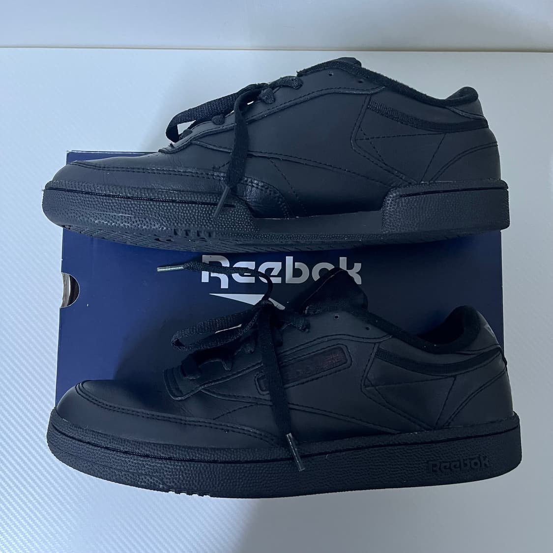 [정품, 상태 우수 275] 리복 클럽C 85 트리플 블랙 트블 상품이미지3