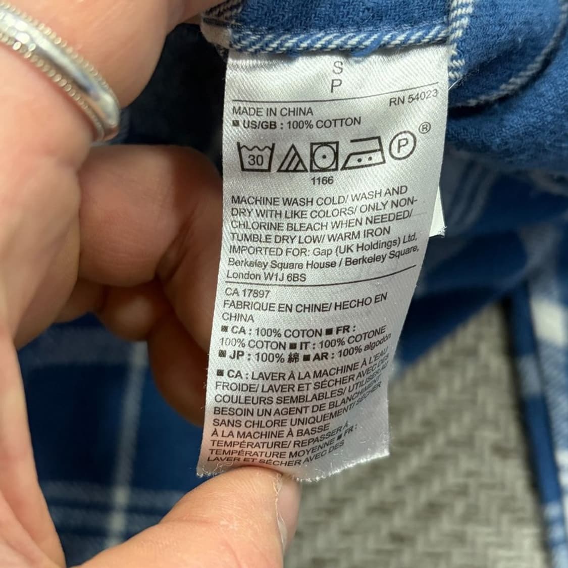 갭 체크 셔츠 v2676 상품이미지6