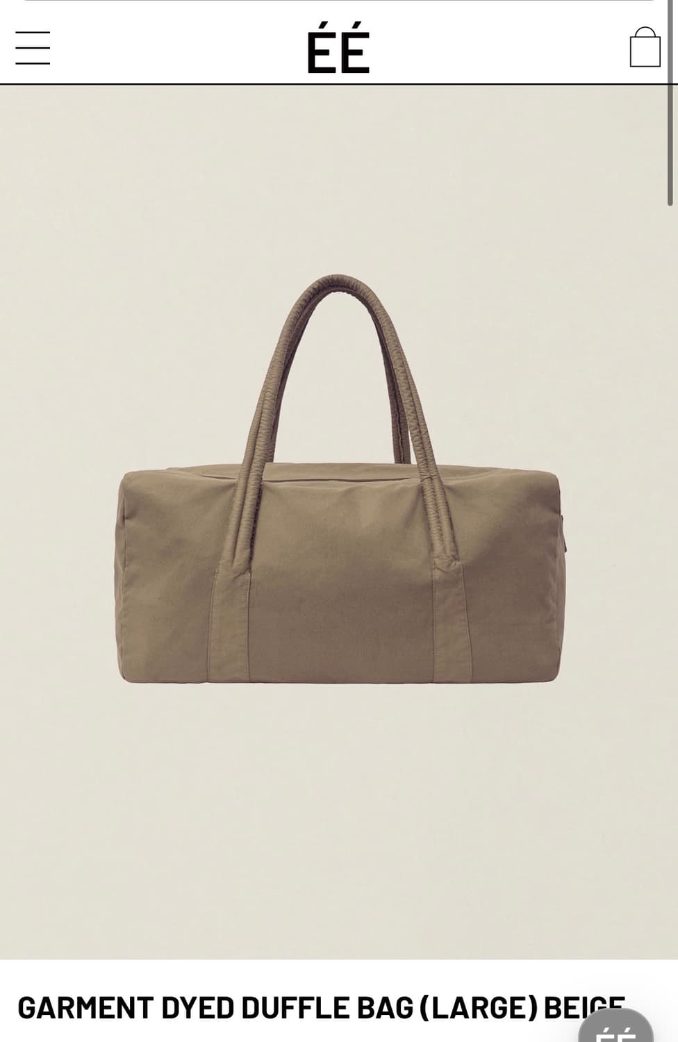 삽니다)EE garment dyed duffle bag  상품이미지1