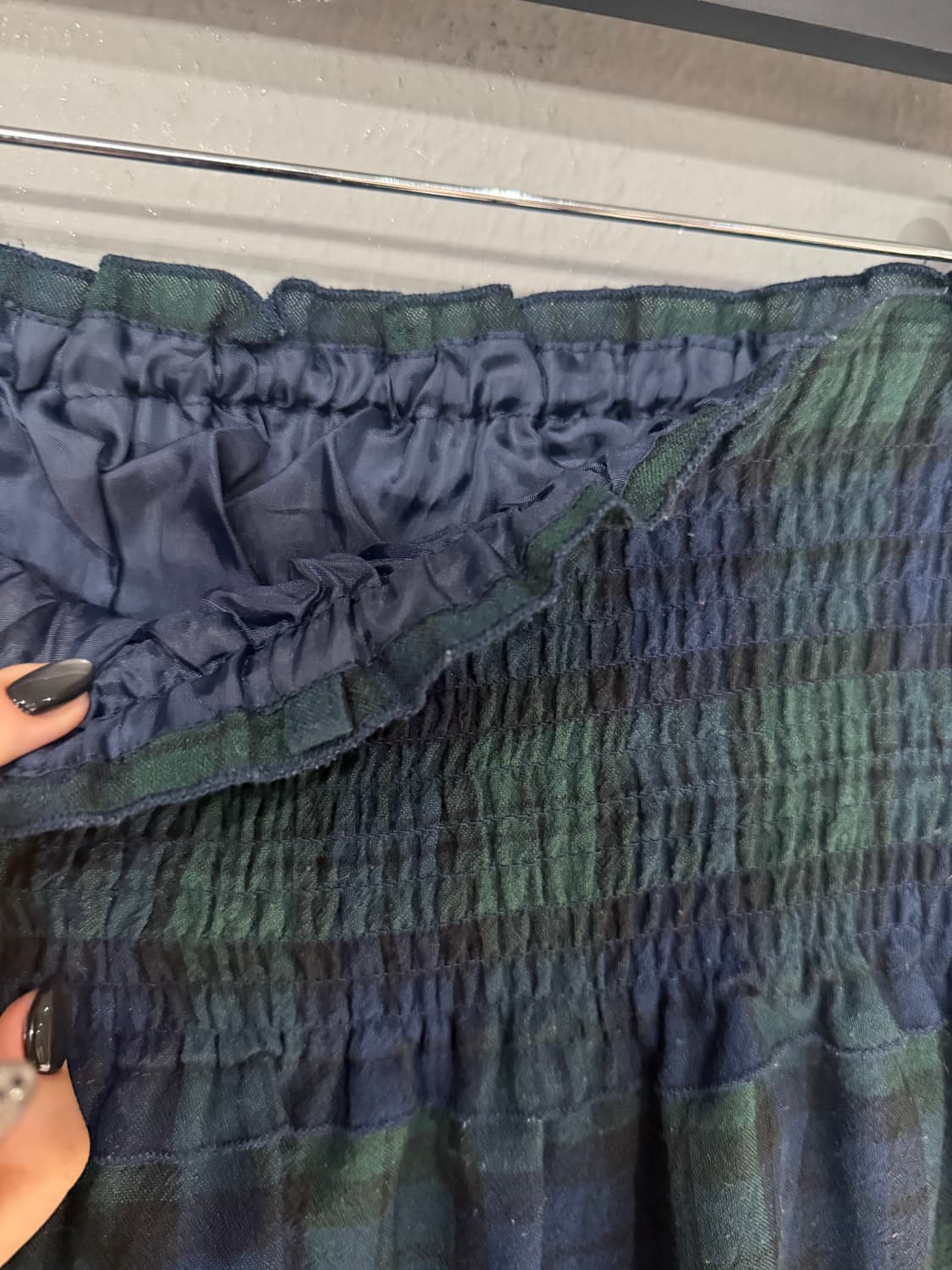 check pattern frill can-can skirt 상품이미지9