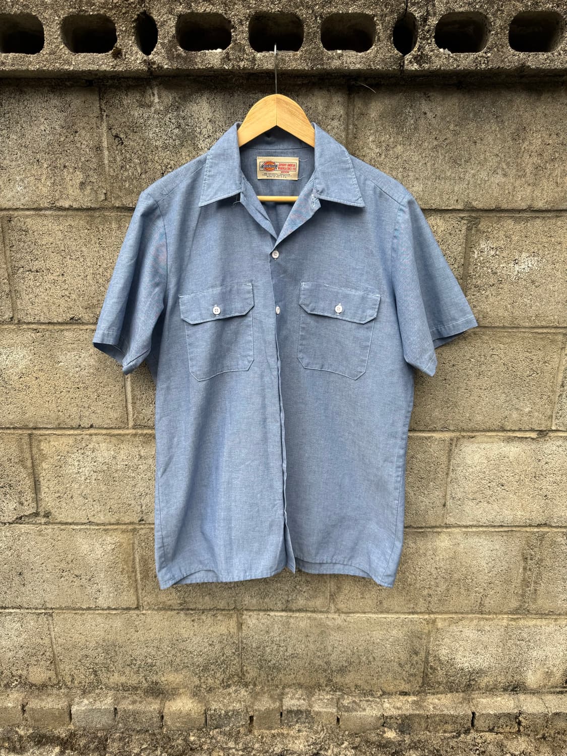90s 디키즈 빈티지 샴브레이 워크 셔츠 상품이미지1