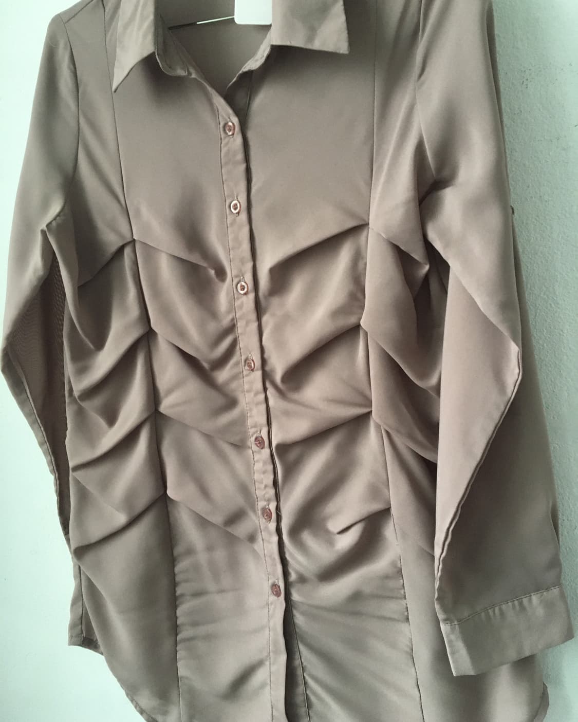 Pleats shirring point shirt 상품이미지4