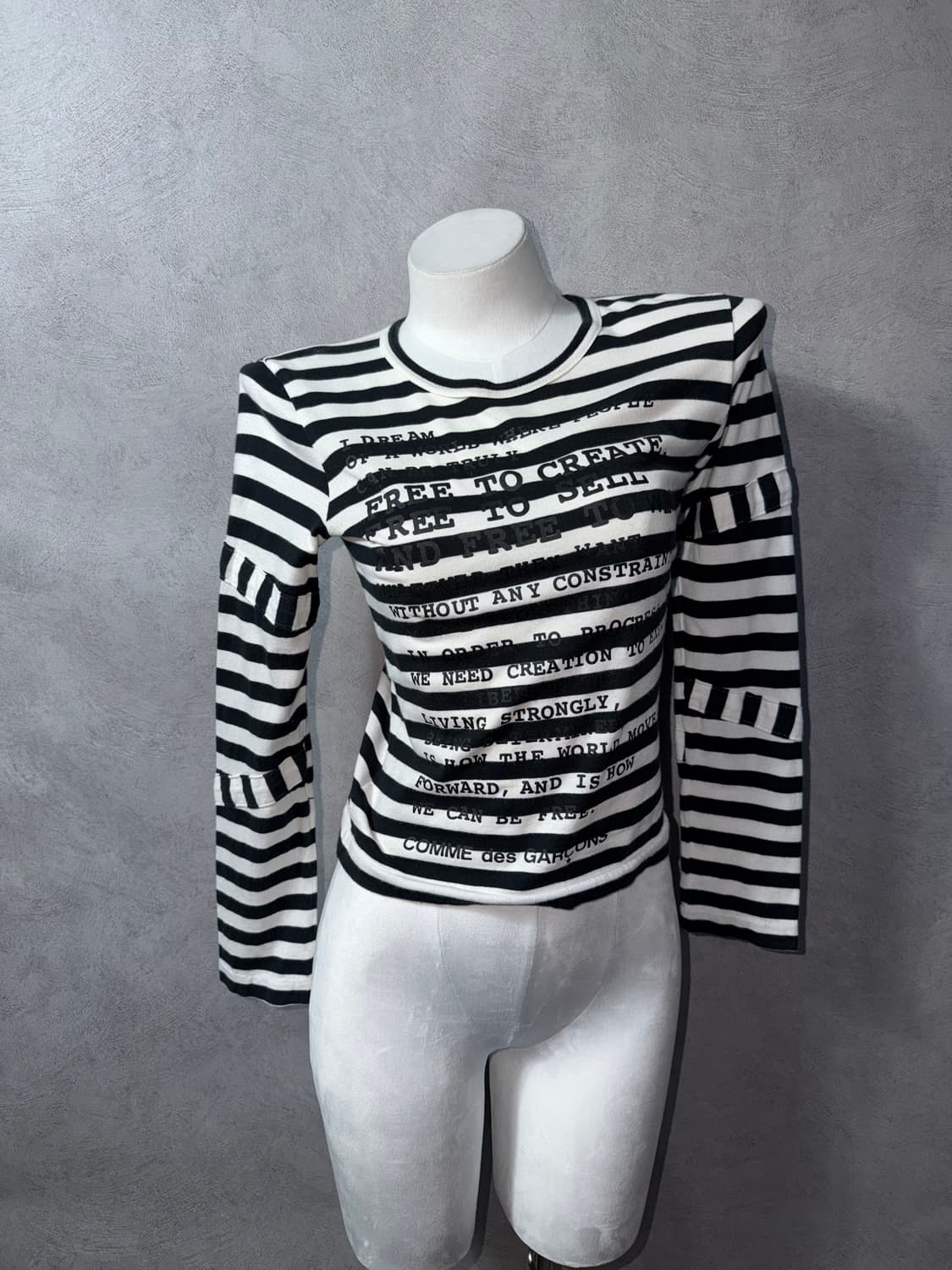 COMME des GARÇONS Border long sleeve  상품이미지1