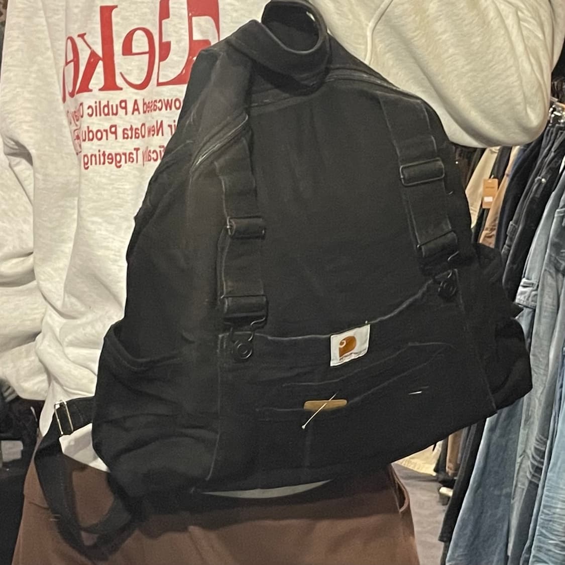 [IM] carhartt 칼하트 리메이크 블랙 백팩 상품이미지2