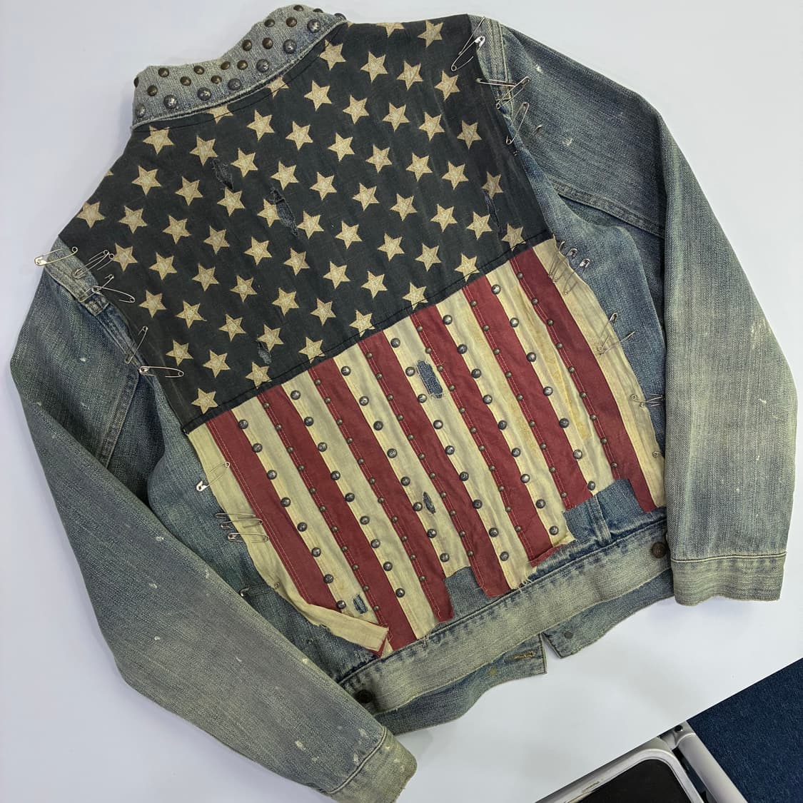 Denim&supply 폴로 데님앤 서플라이 USA 성조기 워시드 데미지 상품이미지5