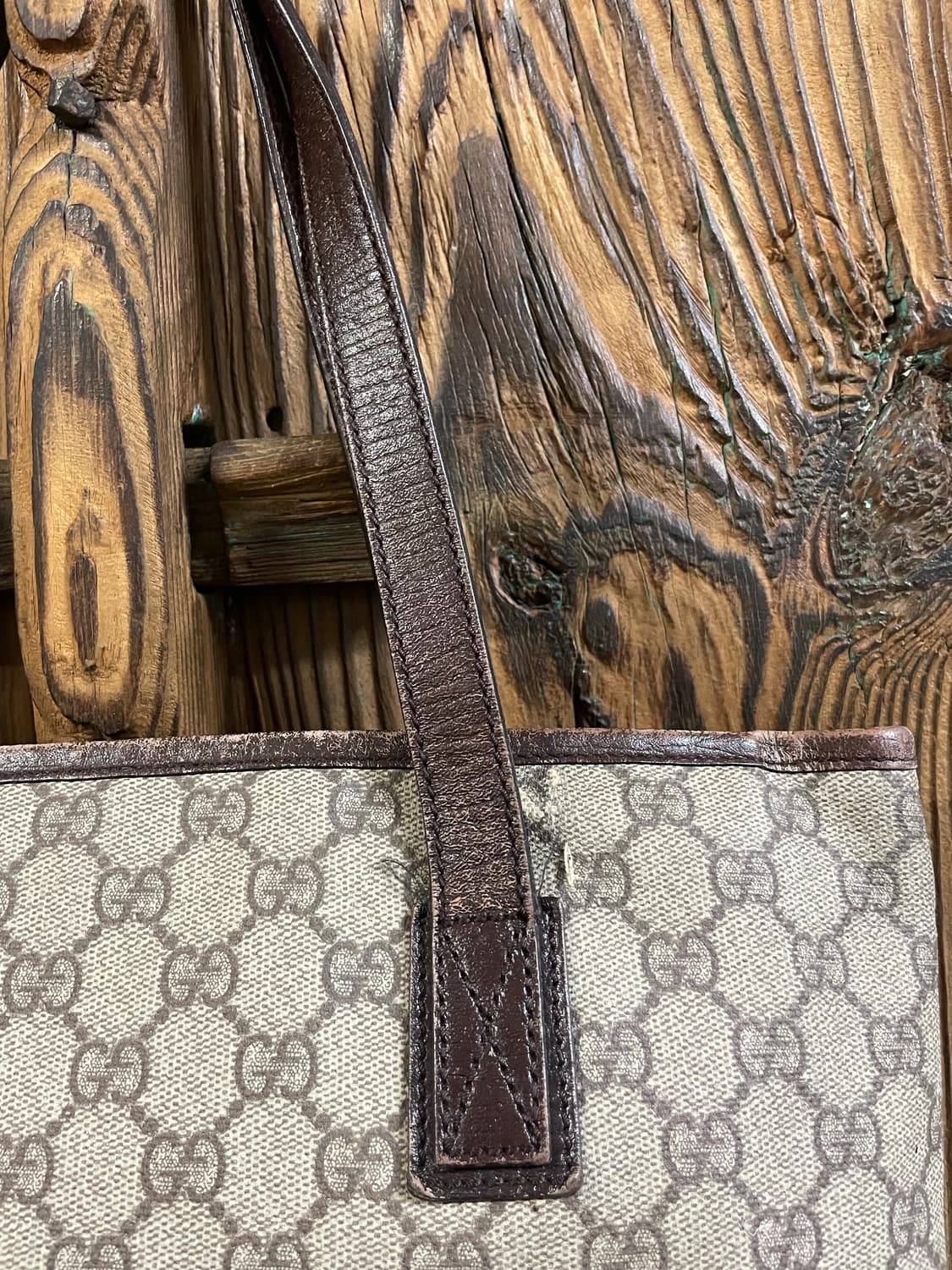 구찌 GG 로고 캔버스 미디움 쇼퍼 토트백 상품이미지6