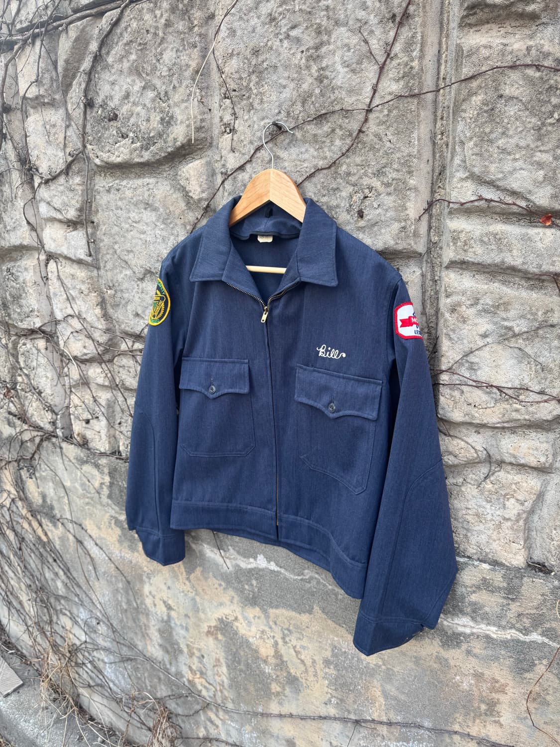 50s 빈티지 유니온메이드 게버딘 윕코드 워크 자켓 38 상품이미지3