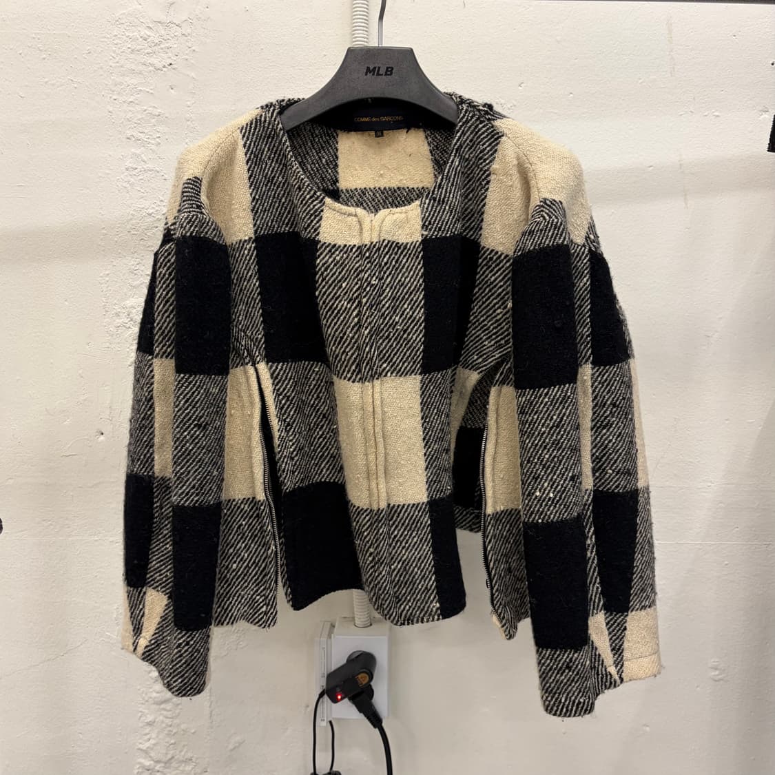 Comme Des Garçons Homme 크롭 트위드 자켓 상품이미지1