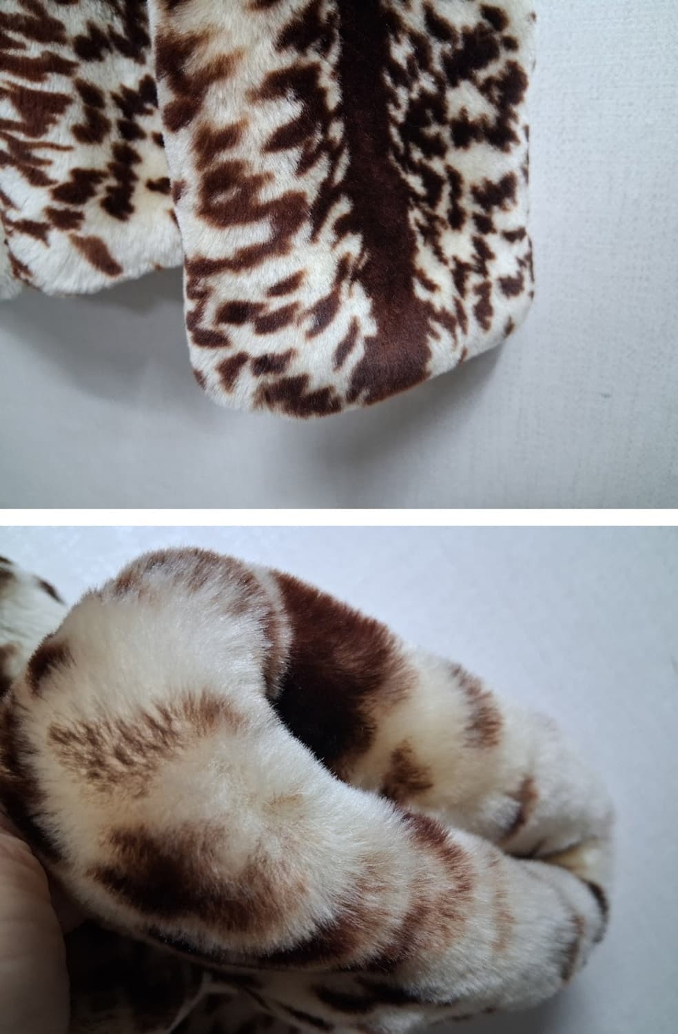 일본수입 천연모피 레오파드 양털숏쟈켓 4455  상품이미지5