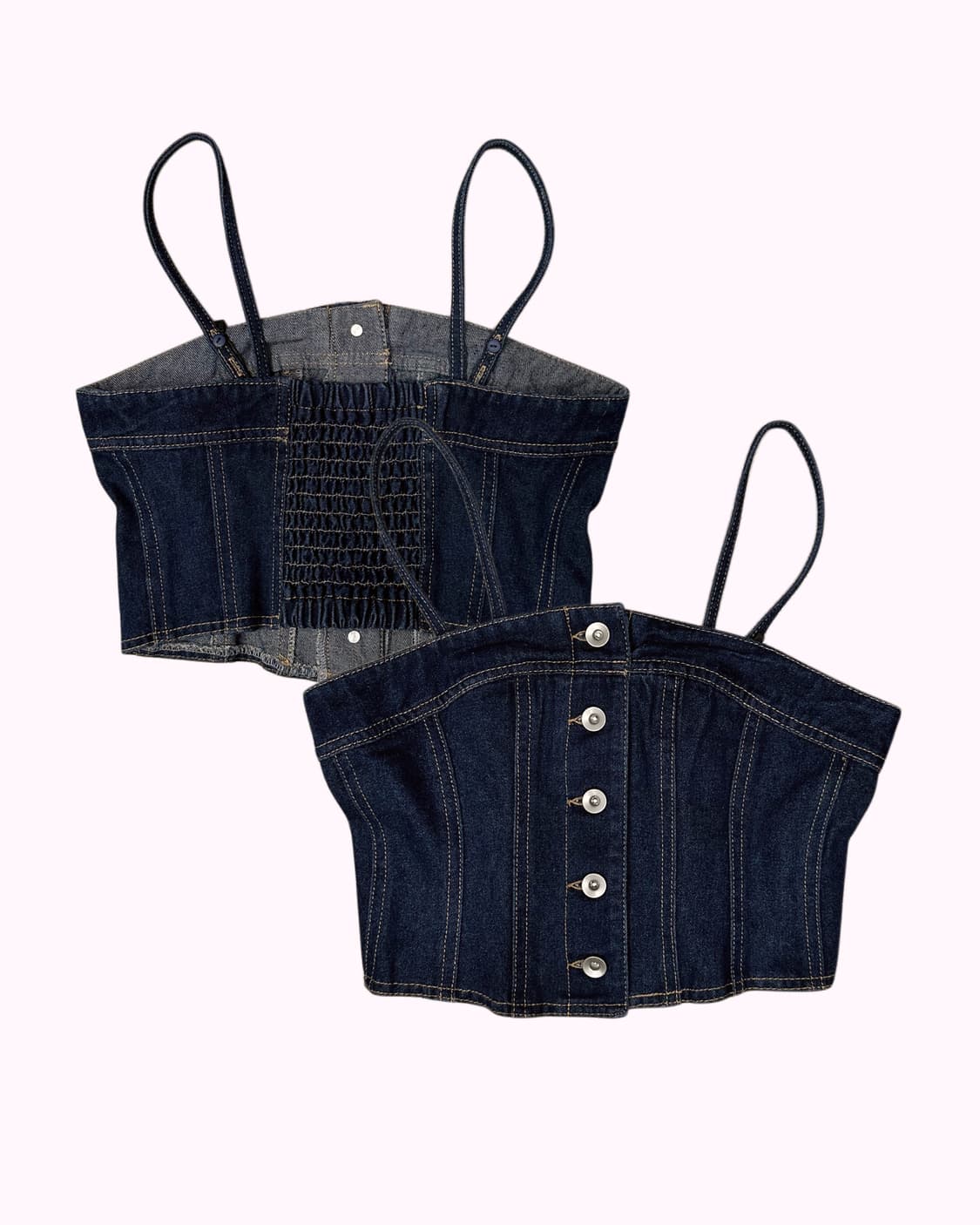 FREE'S MART denim 2way tube top 상품이미지1