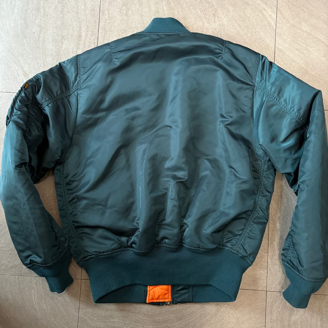 알파인더스트리 정품 청록 양면 ma-1 자켓 상품이미지7