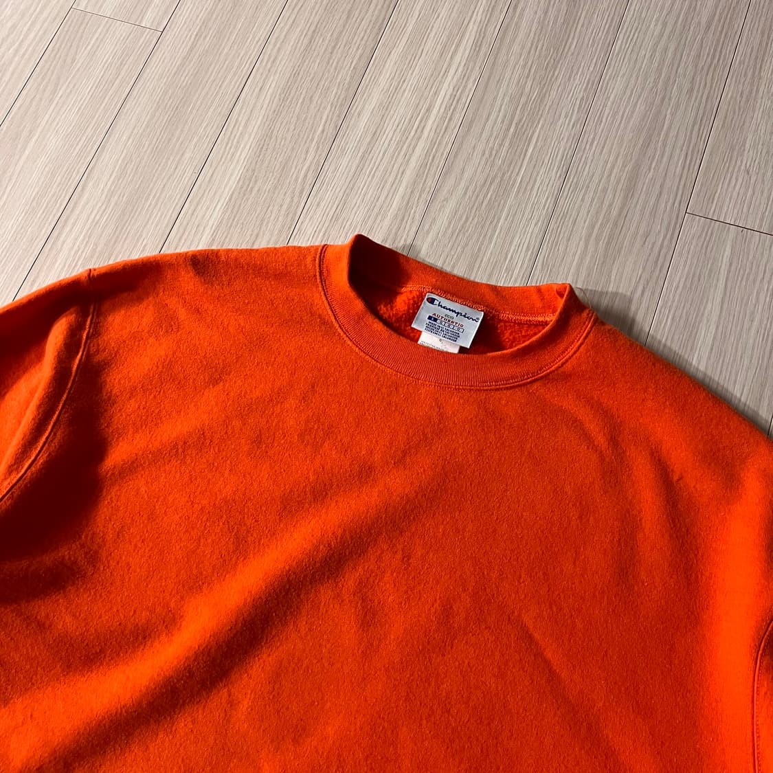 챔피온 맨투맨 오렌지 L(~XL) 상품이미지2