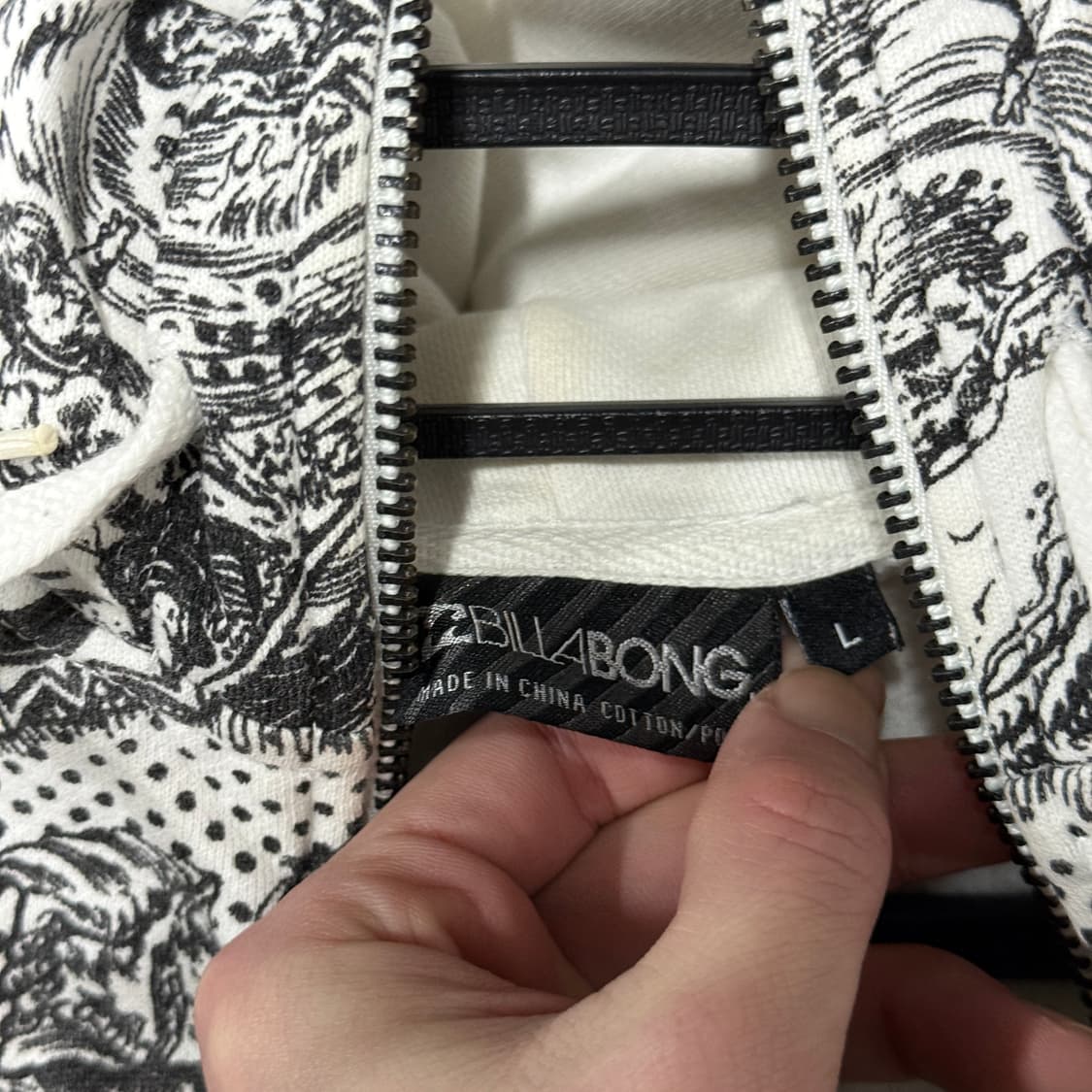 빌라봉 카툰 풀 패턴 풀 집업 후디 상품이미지5