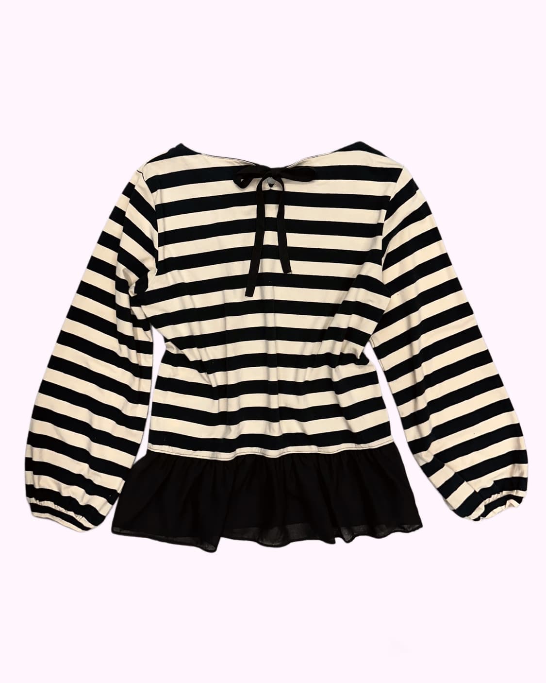 stripe layered ribbon t-shirt 상품이미지4