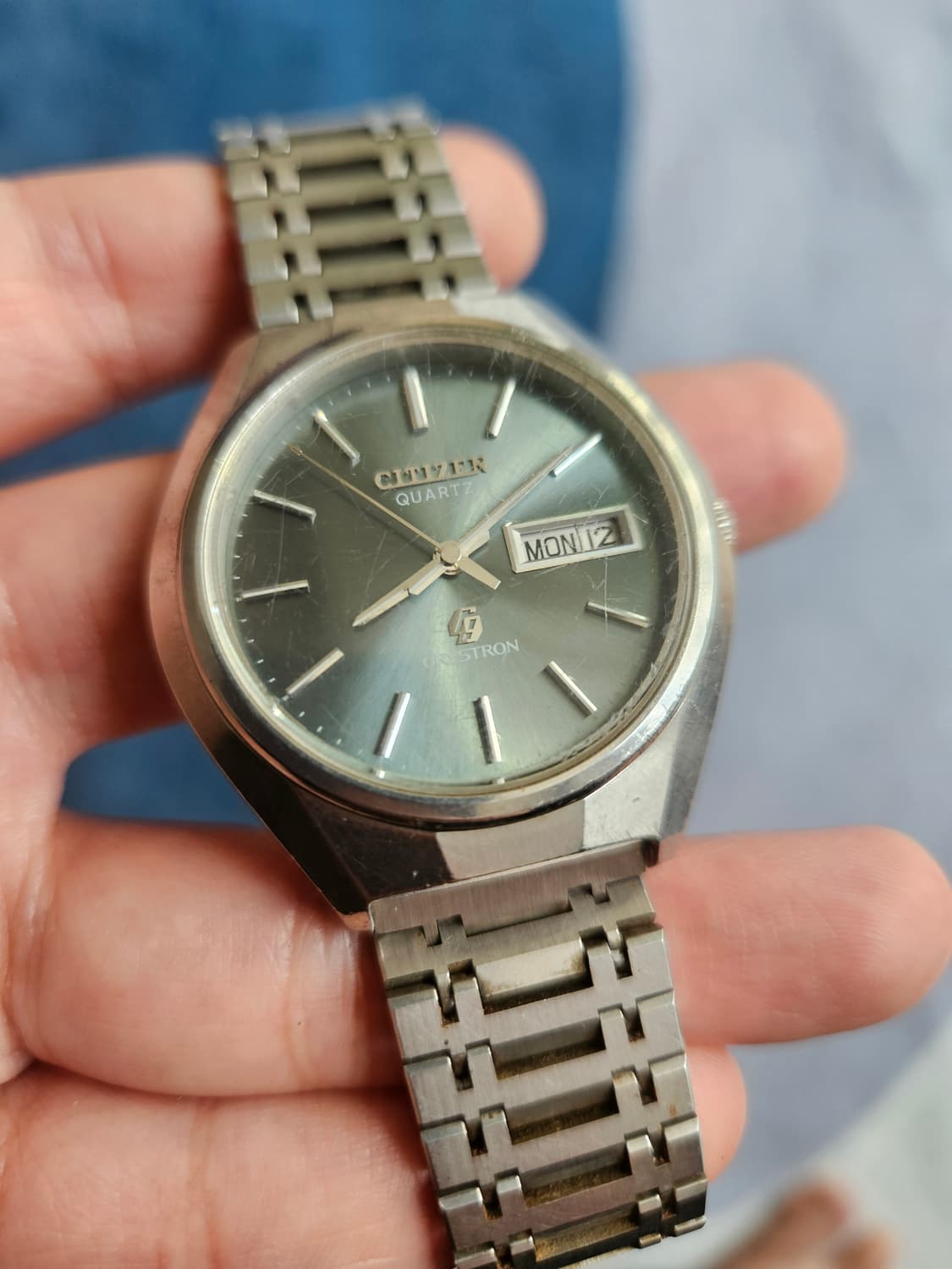 1978s 시티즌 크리스토론 초희귀 빈티지 - 딥그린 선레이 다이얼 상품이미지6