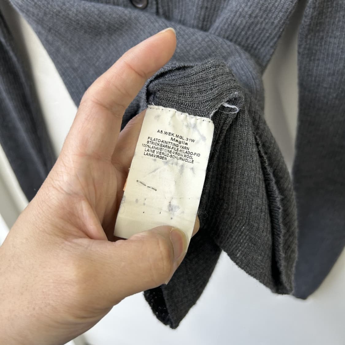 15332 - 막스마라 그레이 울 니트 (버진 울 100%) 상품이미지4