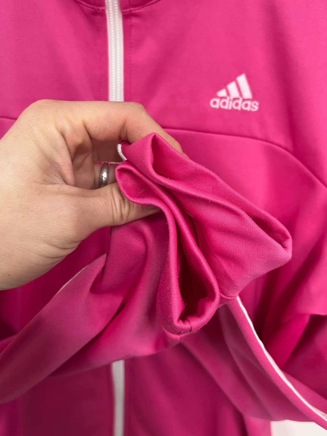 아디다스 삼선로고 Y2K 연핑크 트랙 져지 상품이미지4