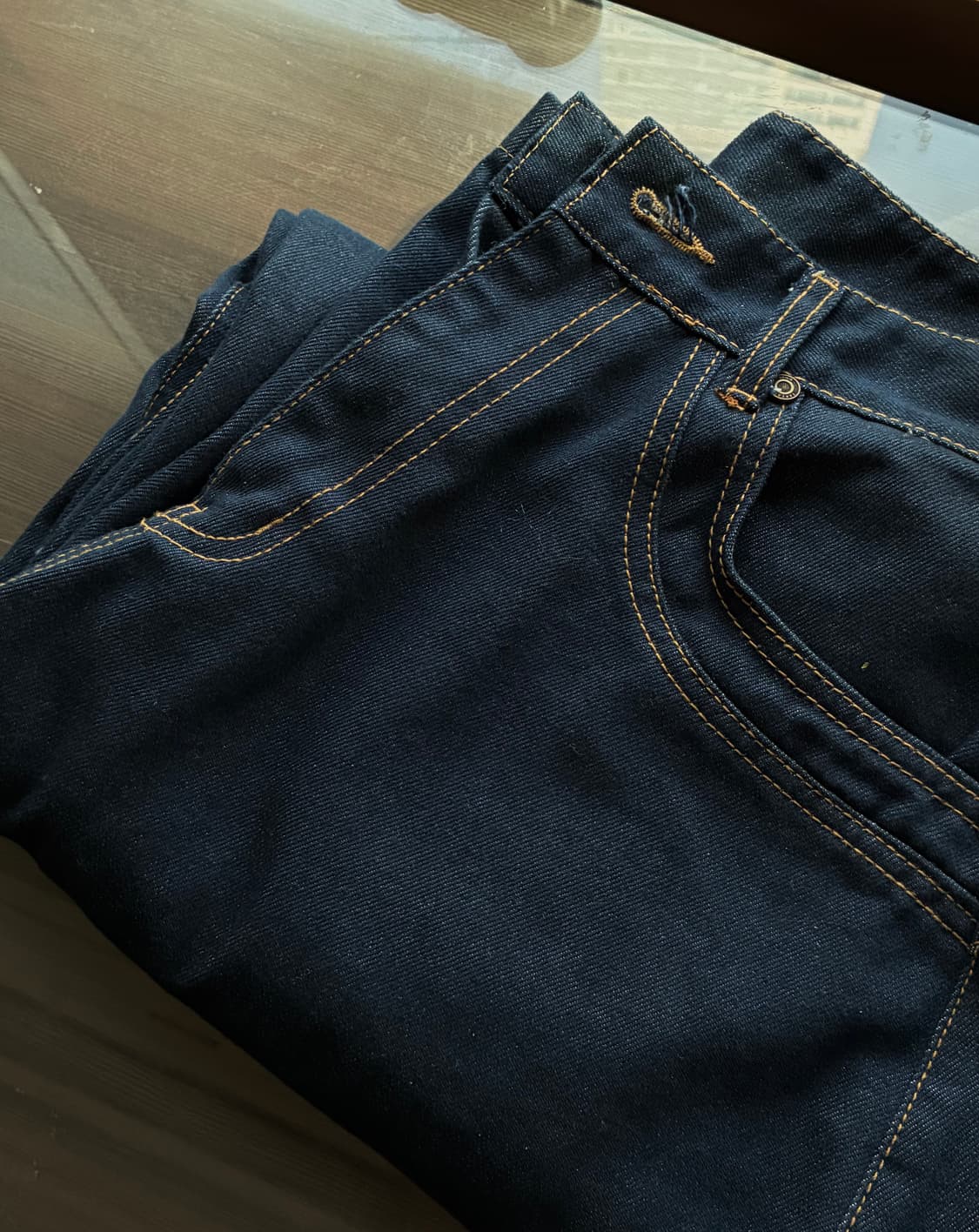 (L) 테이크이지 벌룬 와이드핏 데님팬츠 (인디고블루) 판매 상품이미지8