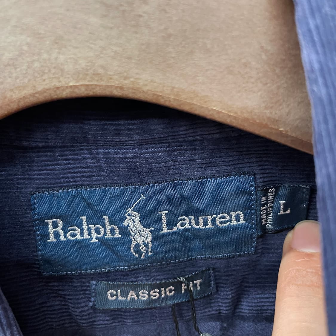 90s 폴로 랄프로렌 클래식 핏 코듀로이 셔츠 N413 상품이미지6