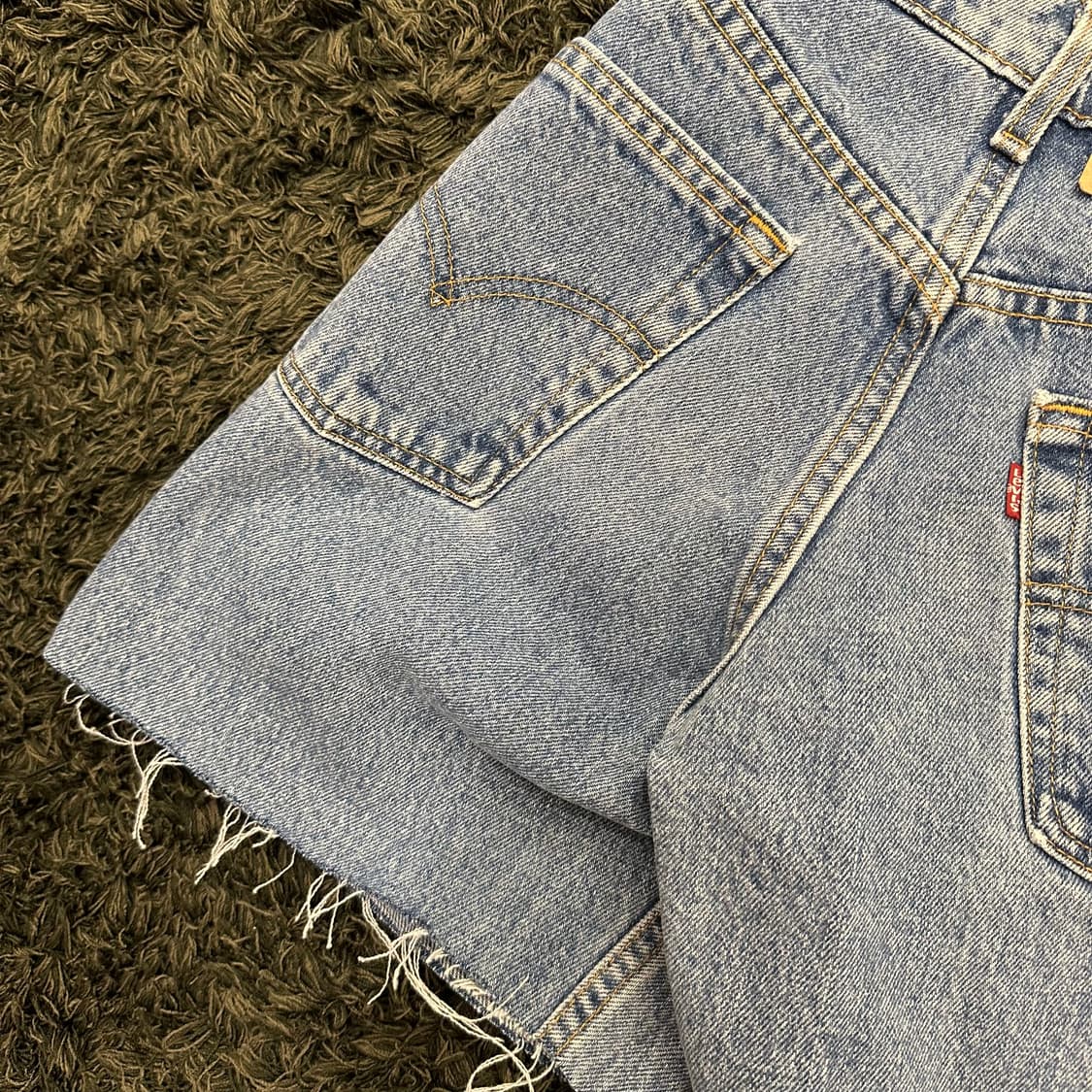 (26.5inch)90s 리바이스 데님 쇼츠 청 반바지 상품이미지3