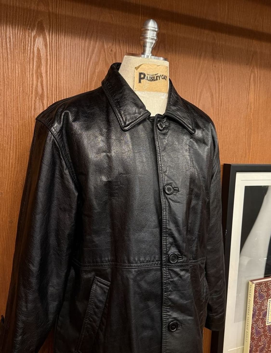 프레이크 레더 자켓 상품이미지2