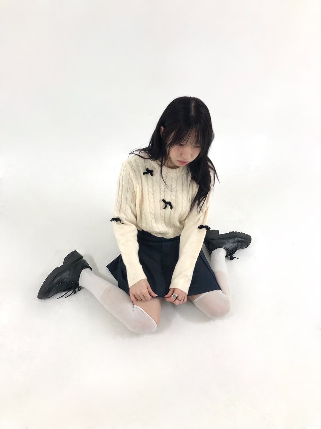 [코디세트] Ribbon Knit set 상품이미지1