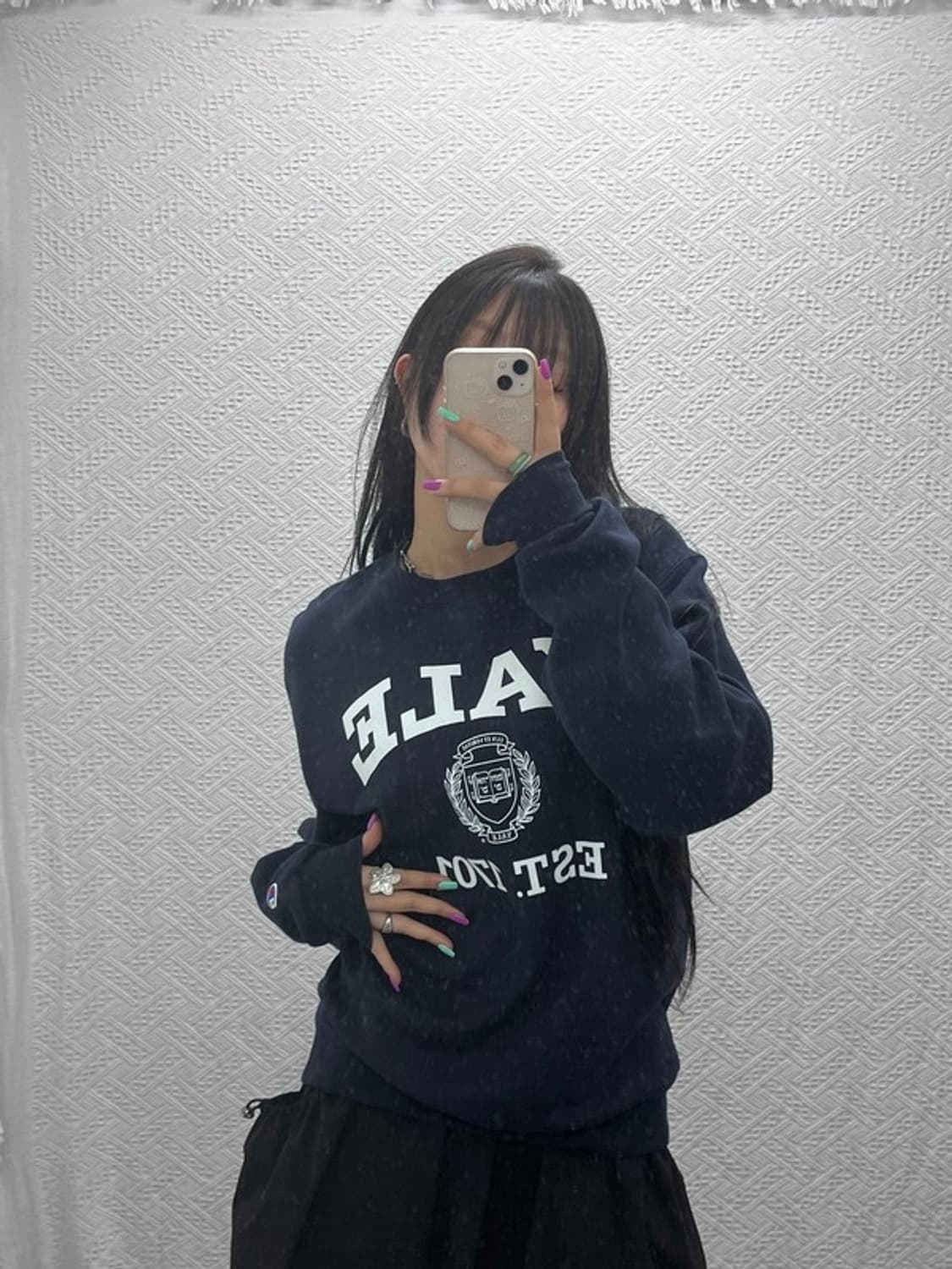 챔피언 올드스쿨 예일컬리지 빅로고 맨투맨 S C07292 상품이미지2